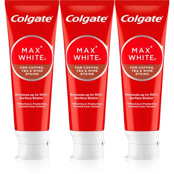 Colgate Colgate Max White One Coffee, Tea & Wine pasta za izbjeljivanje zuba 3x75 ml