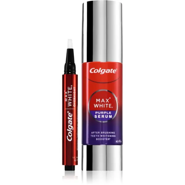 Colgate Colgate Max White Pen + Purple Serum Set set za izbjeljivanje za zube
