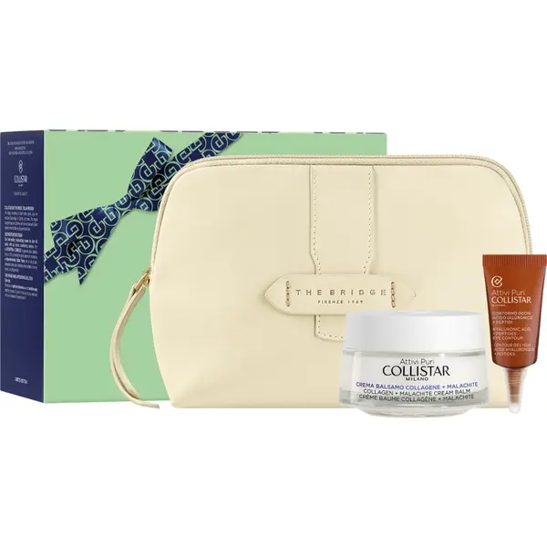 Collistar Collistar Attivi Puri Collagen + Malachite Conditioning Cream Gift Set poklon set za obnovu i njegu lica