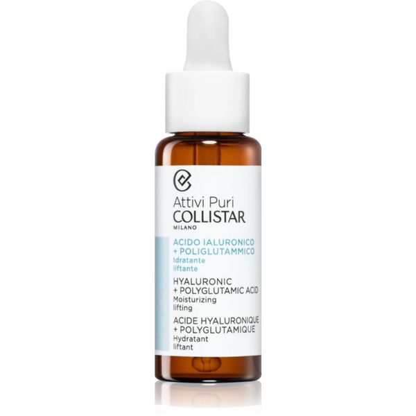 Collistar Collistar Attivi Puri Hyaluronic + Polyglutamic Acid Serum serum za lice s „lifting“ učinkom s hijaluronskom kiselinom 30 ml