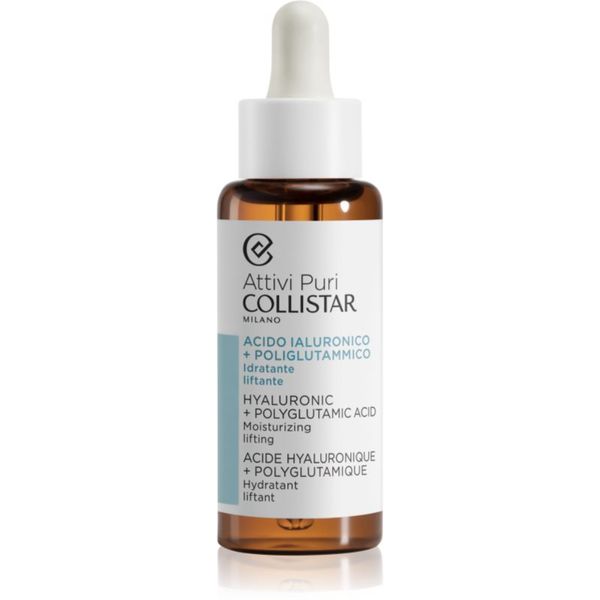 Collistar Collistar Attivi Puri Hyaluronic + Polyglutamic Acid Serum serum za lice s „lifting“ učinkom s hijaluronskom kiselinom 50 ml