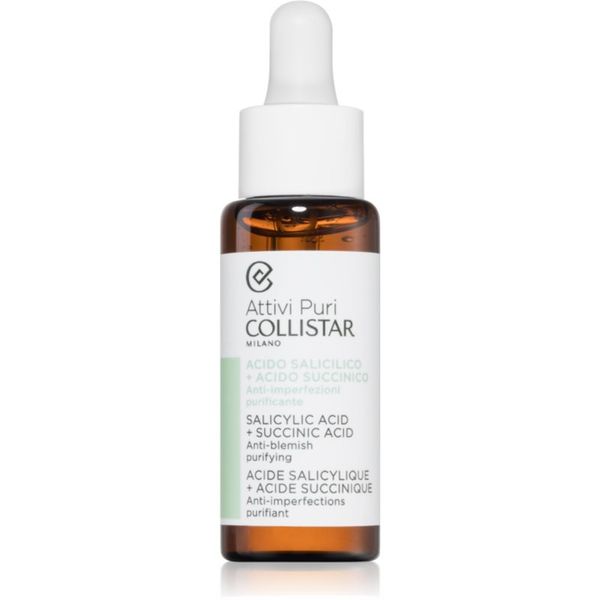 Collistar Collistar Attivi Puri Salicylic Acid + Succinic Acid detoksikacijski serum za čišćenje 30 ml