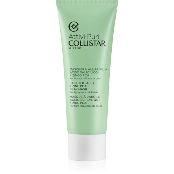 Collistar Collistar Attivi Puri Salicylic Acid + Zinc Clay Mask maska od blata s hijaluronskom kiselinom 75 ml