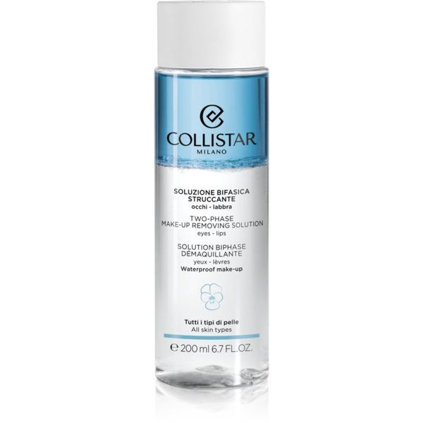 Collistar Collistar Cleansers Two-phase Make-up Removing Solution Eyes-Lips dvofazno sredstvo za uklanjanje vodootporne šminke s usana i oko očiju 200 ml