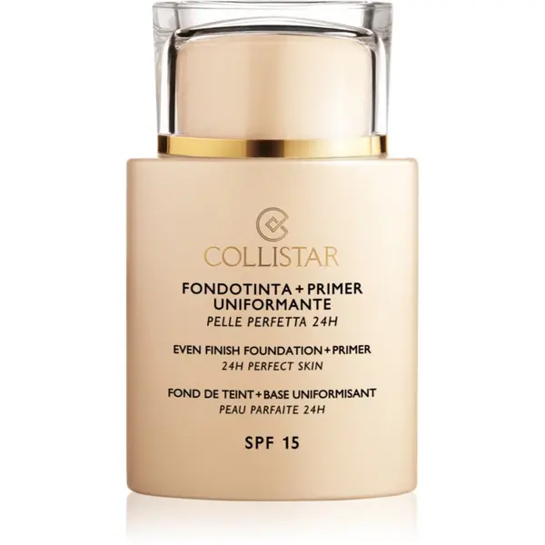 Collistar Collistar Even Finish Foundation+Primer 24h Perfect Skin tekući puder i primer SPF 15 nijansa 1 Ivory 35 ml