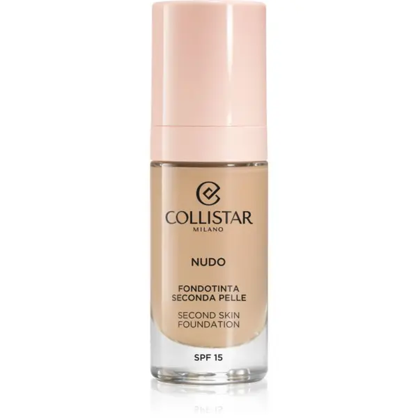 Collistar Collistar NUDO Second Skin Foundation SPF 15 posvjetljujući hidratantni puder s pomlađujućim učinkom nijansa 2N Beige 30 ml