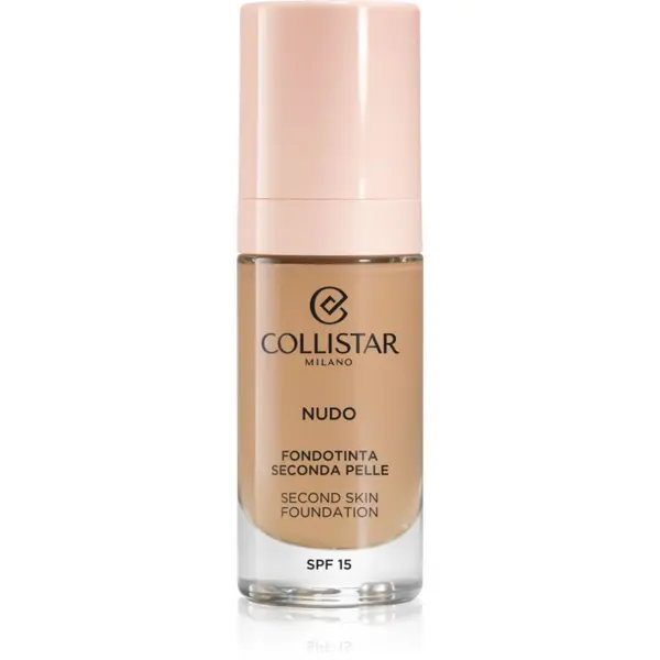 Collistar Collistar NUDO Second Skin Foundation SPF 15 posvjetljujući hidratantni puder s pomlađujućim učinkom nijansa 4N Sabbia 30 ml