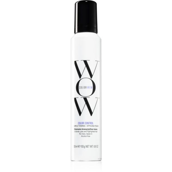 Color WOW Color WOW Color Control Purple Toning + Styling Foam pjena za toniranje za plavu i kosu s pramenovima