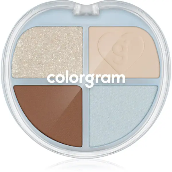 Colorgram Colorgram Tintin Dory Eyeshadow Palette paleta sjenila za oči i highlightera nijansa 02 Chestnut Dory 4 g