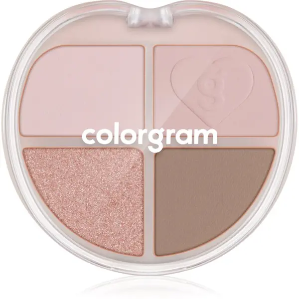 Colorgram Colorgram Tintin Dory Eyeshadow Palette paleta sjenila za oči i highlightera nijansa 06 Mochi Dory 4 g