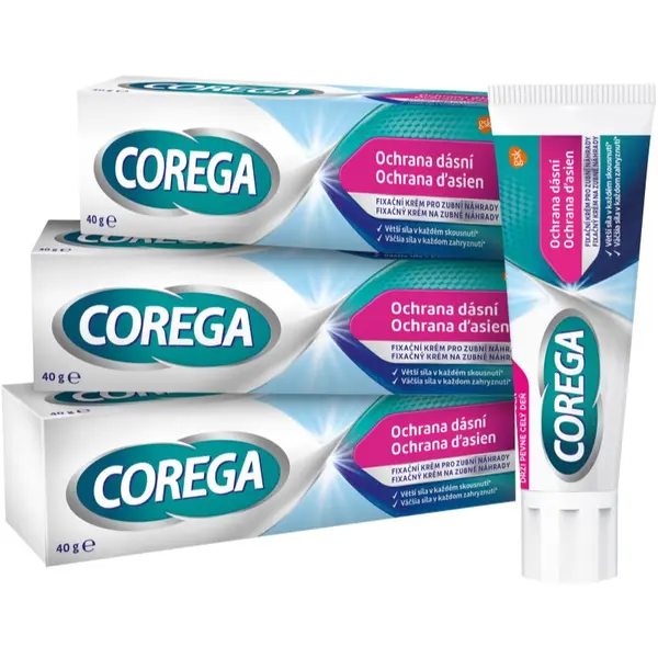 Corega Corega Gum Protection fiksacijska krema za zubnu protezu 3x40 g