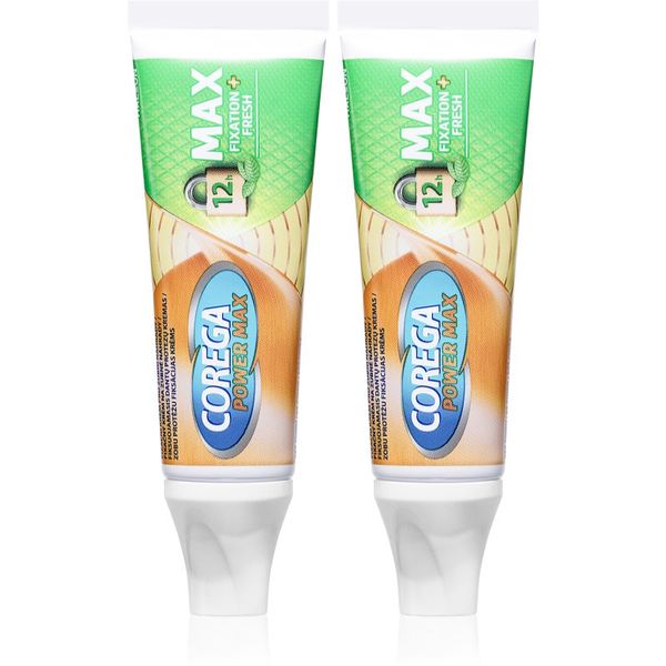 Corega Corega Powermax Fixation Fresh gel za učvršćivanje za zube 2x40 g
