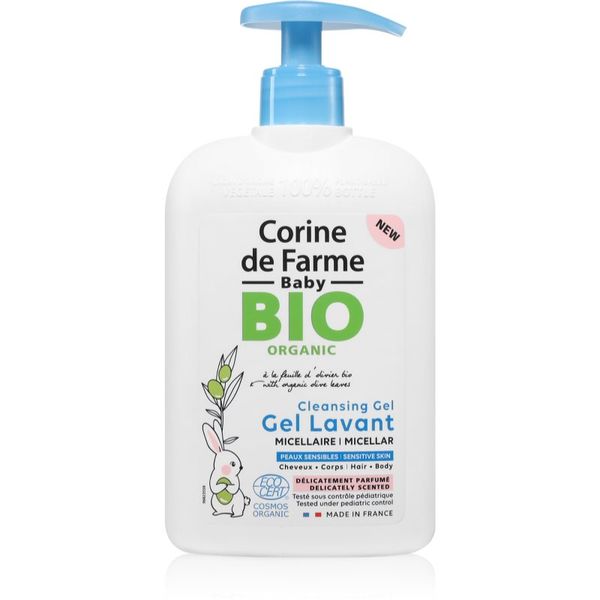 Corine de farme Corine de farme Baby BIO Cleansing Gel micelarni gel za tijelo i kosu za djecu 500 ml