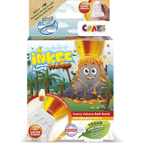 Craze Craze INKEE Foamy Volcano bomba za kupanje za djecu 1 kom