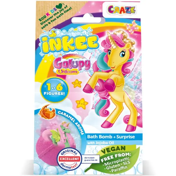 Craze Craze INKEE Galupy Unicorn bomba za kupanje za djecu 1 kom