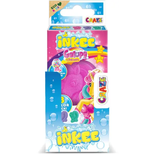 Craze Craze INKEE Galupy Unicorn bomba za kupanje za djecu 3x15 g