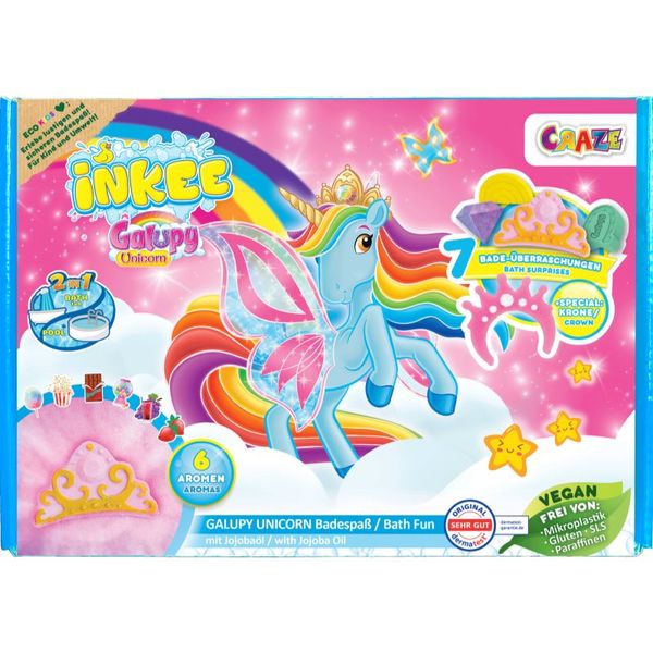 Craze Craze INKEE Galupy Unicorn set (za kupke) za djecu