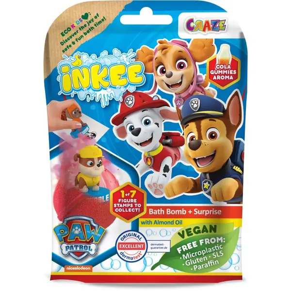 Craze Craze INKEE Paw Patrol bomba za kupanje s iznenađenjem 3y+ 1 kom