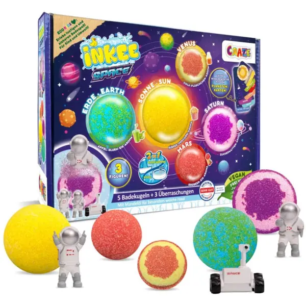 Craze Craze Space Gift Box šumeće kugle za kupku u poklon pakiranju