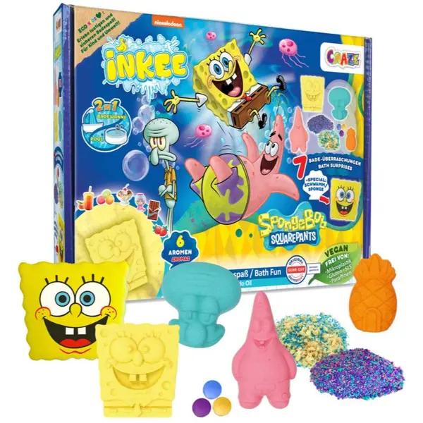 Craze Craze SpongeBob Gift Box šumeće kugle za kupku u poklon pakiranju
