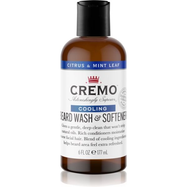 Cremo Cremo 2 in 1 Beard Wash & Softener šampon za bradu za muškarce Citrus & Mint Leaf 177 ml