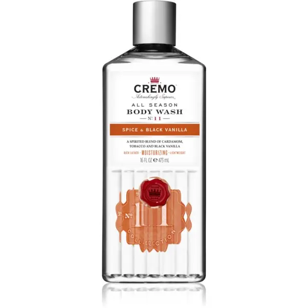 Cremo Cremo Spice & Black Vanilla Body Wash gel za tuširanje za muškarce 473 ml
