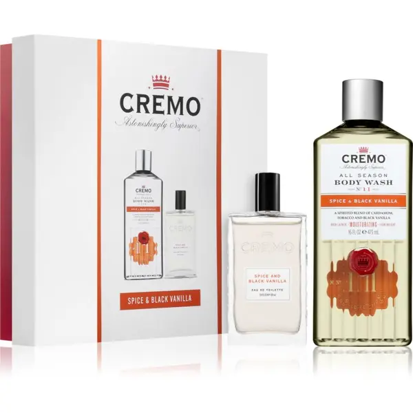 Cremo Cremo Spice & Black Vanilla poklon set za muškarce