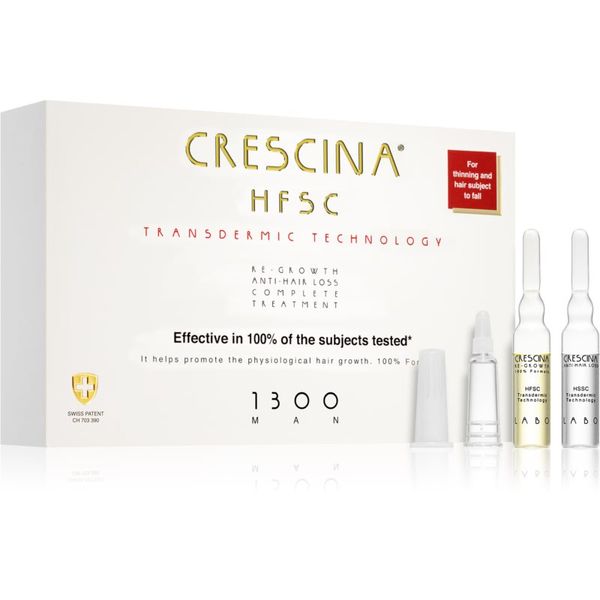 Crescina Crescina Transdermic 1300 Re-Growth and Anti-Hair Loss tretman rasta kose protiv ispadanja kose za muškarce 20x3,5 ml