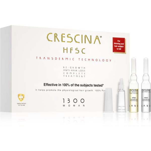Crescina Crescina Transdermic 1300 Re-Growth and Anti-Hair Loss tretman rasta kose protiv ispadanja kose za žene 20x3,5 ml