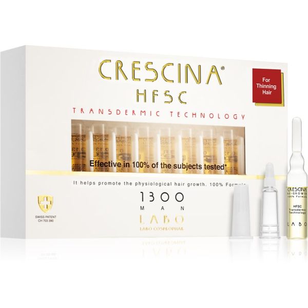 Crescina Crescina Transdermic 1300 Re-Growth tretman rasta kose za muškarce 20x3,5 ml