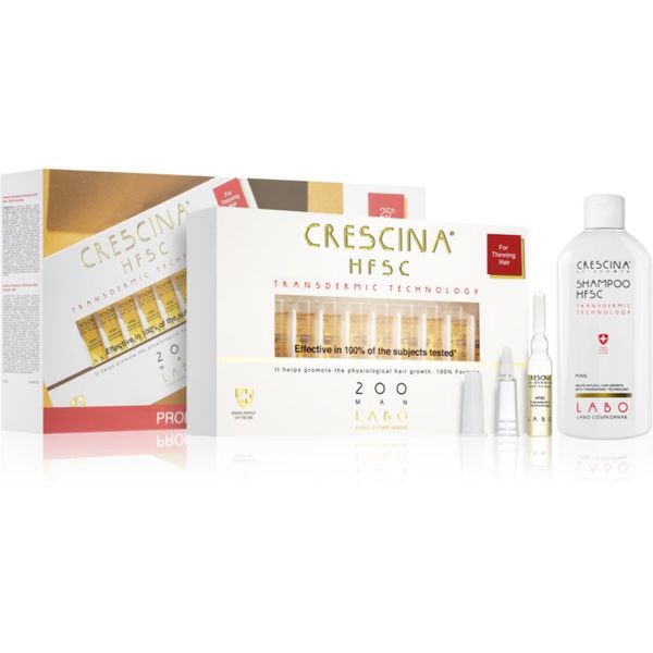 Crescina Crescina Transdermic 200 Re-Growth set za poticanje rasta kose za muškarce