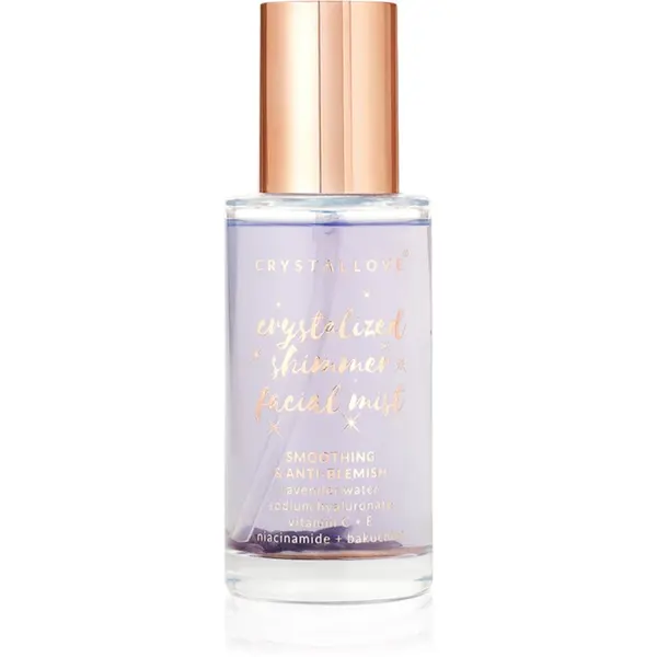 Crystallove Crystallove Amethyst Shimmer Facial Mist magla za lice za smirenje kože lica 100 ml