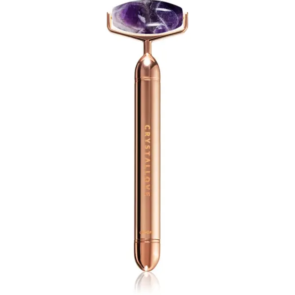 Crystallove Crystallove Amethyst Vibrating Roller valjak za masažu za lice 1 kom