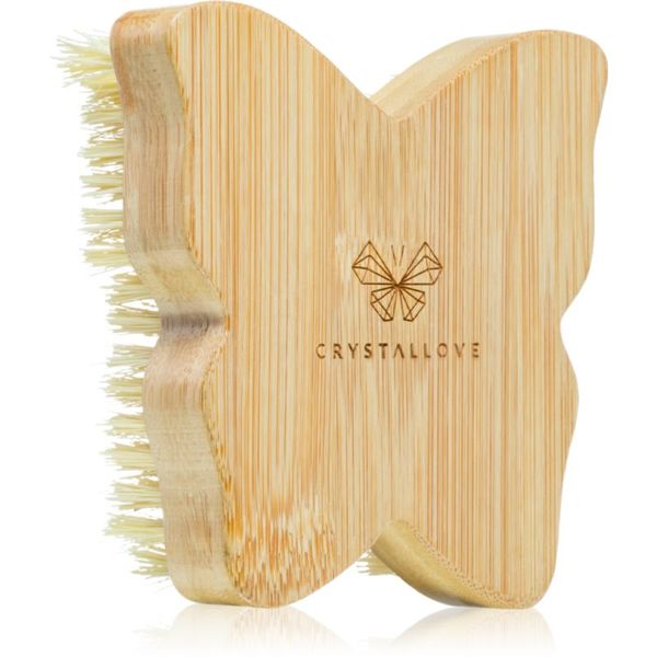 Crystallove Crystallove Bamboo Butterfly Agave Body Brush četkica za masažu za tijelo 1 kom