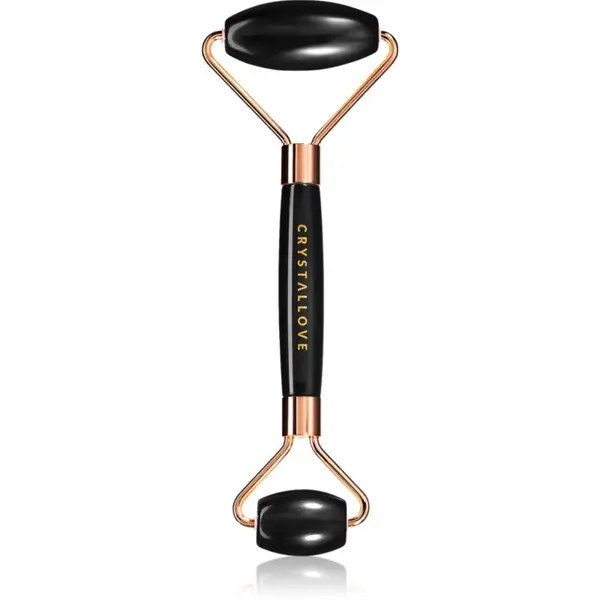 Crystallove Crystallove Black Obsidian Roller valjak za masažu za lice 1 kom
