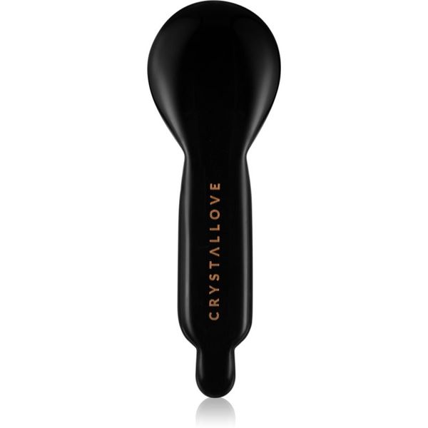 Crystallove Crystallove Black Obsidian Spoon Eye Gua Sha dodatak za masažu okoloočnog područja 1 kom