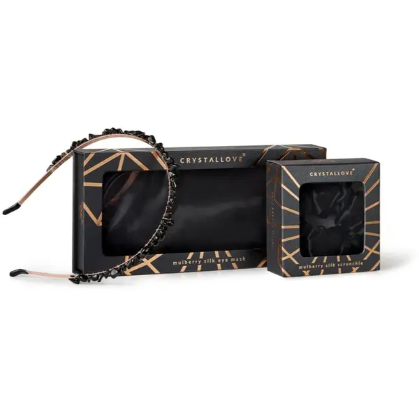 Crystallove Crystallove Black Silk Set set za noć