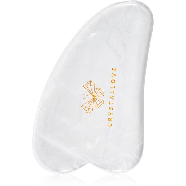 Crystallove Crystallove Clear Quartz Gua Sha pomagalo za masažu