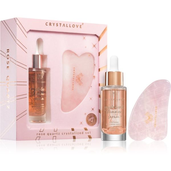 Crystallove Crystallove Crystalized Rose Quartz Set set za njegu lica