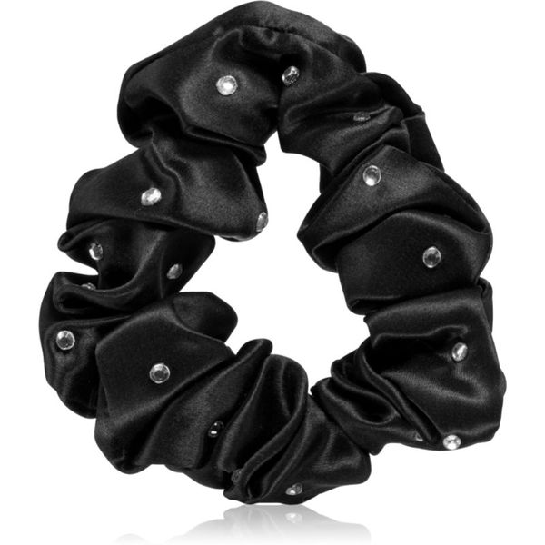 Crystallove Crystallove Crystalized Silk Scrunchie svilena gumica za kosu boja Black 1 kom