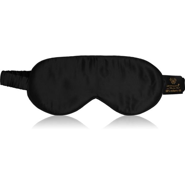 Crystallove Crystallove Men Silk Eye Mask Maska za spavanje Black 1 kom