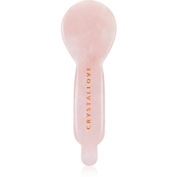Crystallove Crystallove Rose Quartz Spoon Eye Gua Sha dodatak za masažu okoloočnog područja 1 kom