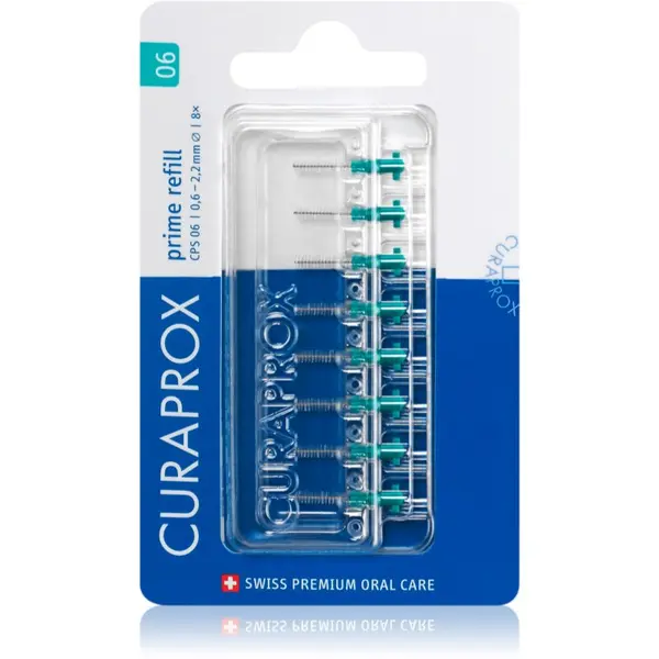 Curaprox Curaprox Prime Refill zamjenske međuzubne četkice u blisteru CPS 06 0,6 - 2,2 mm 8 kom