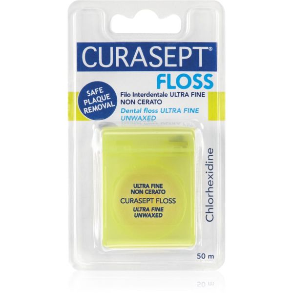 Curasept Curasept Dental Floss Ultra Fine Unwaxed zubni konac bez voska s antibakterijskim sastavom 50 m