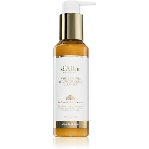 d'Alba d'Alba White Truffle Return Oil Cream Cleanser hidratantno ulje za čišćenje za sjaj i zaglađivanje kože lica 150 ml