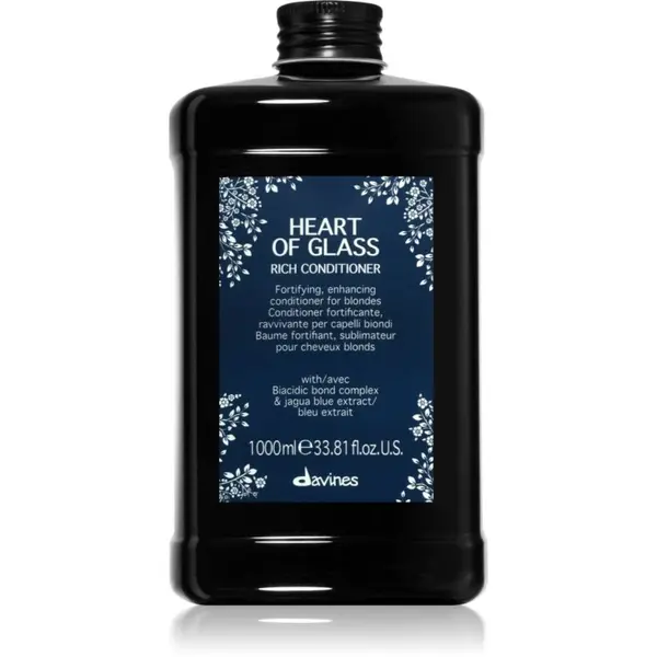 Davines Davines Heart of Glass Rich Conditioner regenerator za učvršćivanje za plavu kosu 1000 ml