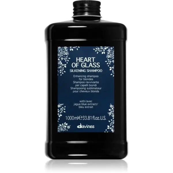 Davines Davines Heart of Glass Silkening Shampoo nježni šampon za čišćenje za plavu kosu 1000 ml