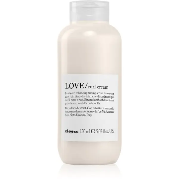 Davines Davines Love Curl Cream krema za stiliziranje za definiranje kovrča za neposlušnu i anti-frizz kosu 150 ml