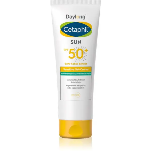 Daylong Daylong Cetaphil SUN Sensitive Gel-Creme blaga zaštitna krema za lice za osjetljivu kožu SPF 50+ 100 ml