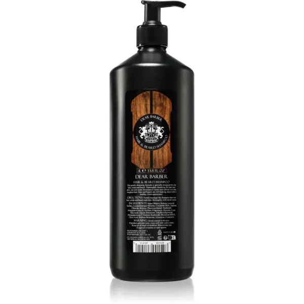 Dear Barber Dear Barber Shampoo šampon za kosu i bradu 1000 ml